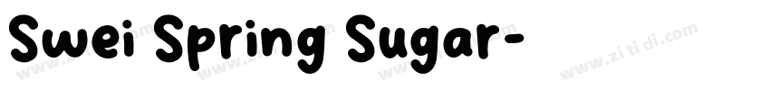 Swei Spring Sugar字体转换